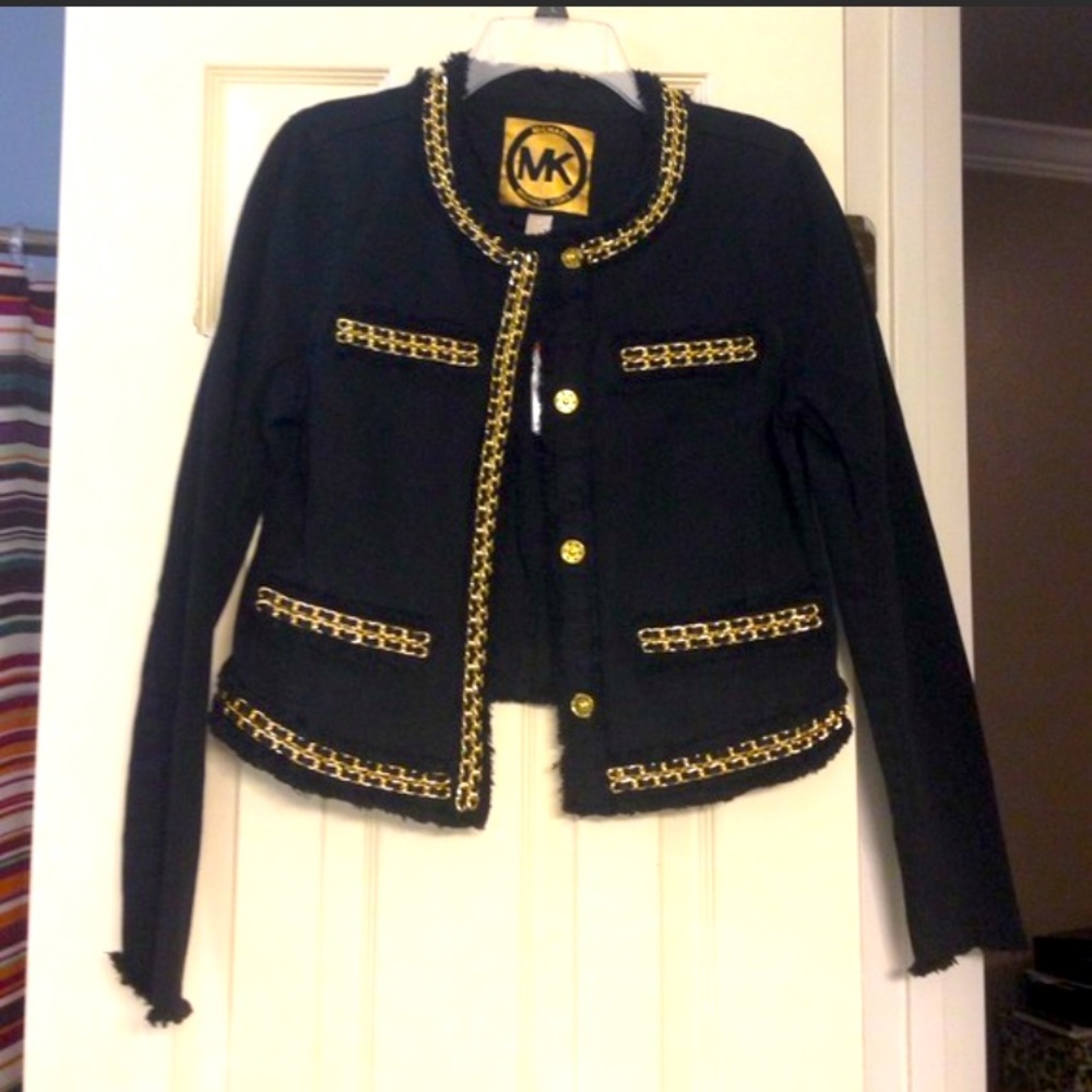 Michael Kors Womens Chain Style Jacket 8